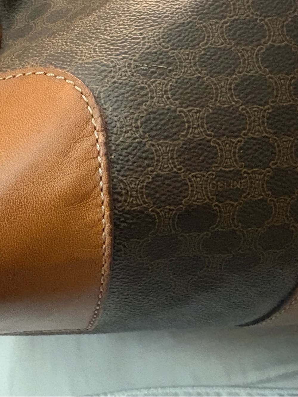 Authentic Celine Macadam Canvas Boston 45 Travel Bag - Picture 7 of 16